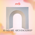 3D Square Arch Backdrop